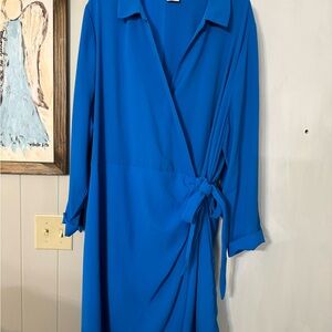Blue Wrap Dress